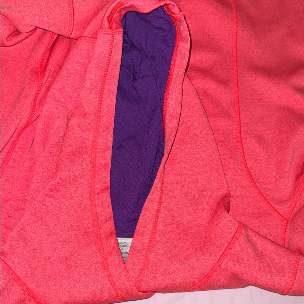 The North Face Womens Hooded Pullover Sweatshirt Size L Neon Pink - Picture 15 of 15